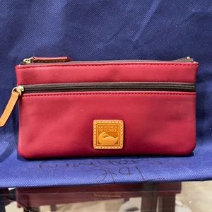 Dooney & Bourke Smooth Leather Double Zip Wallet